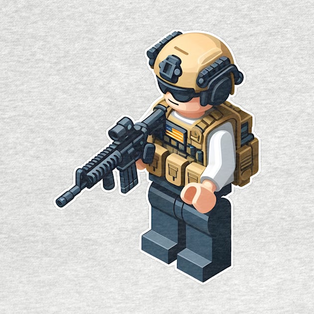 Tactical LEGO by Rawlifegraphic